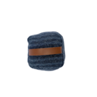 Peso de Porta Quadrado Jacquard Azul 12x12cm 1,1Kg