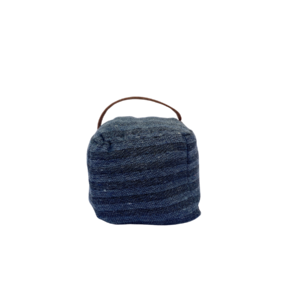 Foto de Peso de Porta Quadrado Jacquard Azul 1,1Kg