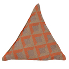 Peso de Porta Triângulo 1,1kg Jacquard Laranja 23x23cm
