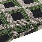 Peso de Porta Triângulo 1,1kg Jacquard Verde 23x23cm