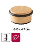 Peso para Porta 1 Anél Piso Aço Bege Inspire