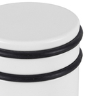 Peso para Porta 2 Anéis Piso Aço Branco Inspire