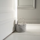 Peso para Porta Piso Tecido Cinza Inspire