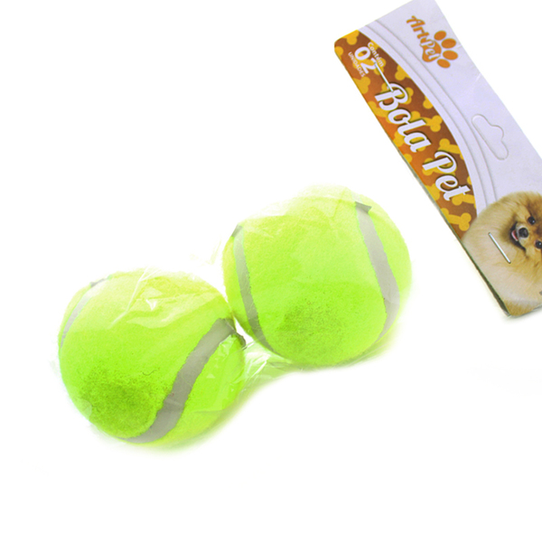 Pet Mordedor Bola De Tênis C 2pcs