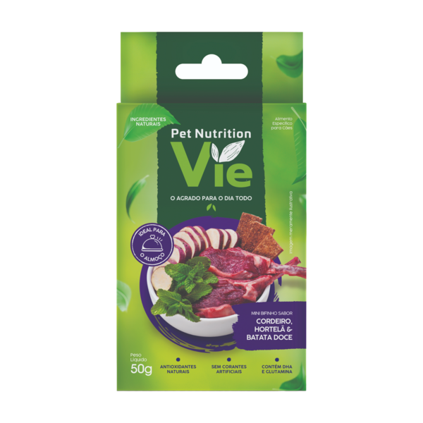 Petiscos e Snacks Pet Nutrition para Cachorro Todas as Idades Cordeiro 50g