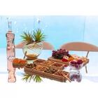 Petisqueira 3 Divisórias Bandeja De Bambu Plasvale 25,5x10cm