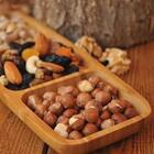 Petisqueira 3 Divisórias Bandeja De Bambu Plasvale 25,5x10cm