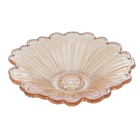 Petisqueira  Margarida Vidro Ambar Metalizado Lyor 16cm