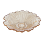 Petisqueira  Margarida Vidro Ambar Metalizado Lyor 16cm