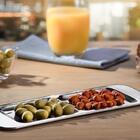 Petisqueira Aço Inox 32 Cm Elegance 2 Divisorias Forma 800109e