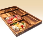 Petisqueira Astanna Retangular Artesanal Teca