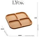 Petisqueira Bambu C/ 4 Divisórias Square1346 Lyor