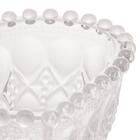 Petisqueira Bowl De Vidro Coração Borda Bolinha Balls - Lyor