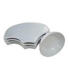 Petisqueira Cata-vento Em Cerâmica 5 Peças – Branca