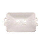 Petisqueira Cerâmica Branco Com Detalhe De Laço Home Design