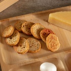 Petisqueira Com 3 Divisões De Bambu 28x28 Cm Gamela Yoi