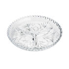 Petisqueira Com 3 Divisões Em Cristal Lyor Alberta 34x4cm