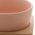 Petisqueira Com Bandeja Lyor De Ceramica Natural 10cm X 10cm