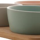 Petisqueira Com Bandeja Lyor De Ceramica Natural 21cm X 31cm