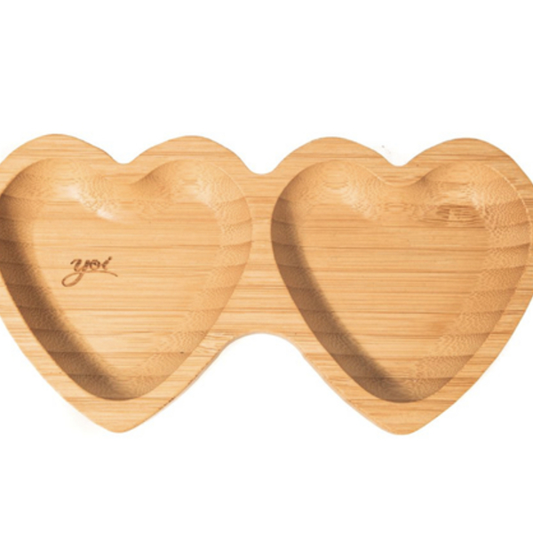 Petisqueira Coração Dupla Bambu Yoi