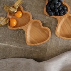 Petisqueira Coração Tripla Bambu Yoi