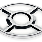 Petisqueira Cosmos Em Aco Inox Com Cinco Divisorias Tramontina