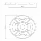 Petisqueira Cosmos Em Aco Inox Com Cinco Divisorias Tramontina