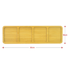 Petisqueira De Bambu Cozinha Resistente Durável 33cm X10cm