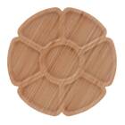 Petisqueira De Bambu Flower 7 Divisórias Lyor