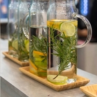 Petisqueira de Bambu Servir Petiscos Queijos Frios Bandeja Mu