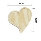 Petisqueira De Madeira Crua - Formato De Coração