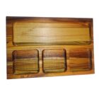 Petisqueira De Madeira De Frios Petiscos Cor Marrom