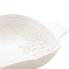 Petisqueira De Porcelana C/3 Divisórias New Bone Butterfly Fl