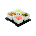 Petisqueira De Porcelana Com 05 Peças - Hauskraft