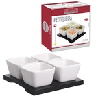 Petisqueira De Porcelana Com 05 Peças - Hauskraft