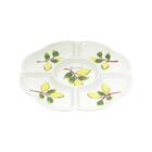 Petisqueira Em Cerâmica Com 5 Divisórias Bon Gourmet Lemons 2