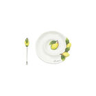 Petisqueira Em Cerâmica Com Espeto Bon Gourmet Lemons 12 6x13