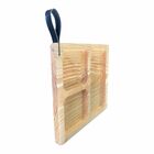 Petisqueira Em Madeira Quadrada Para Frios Com 3 Divisões