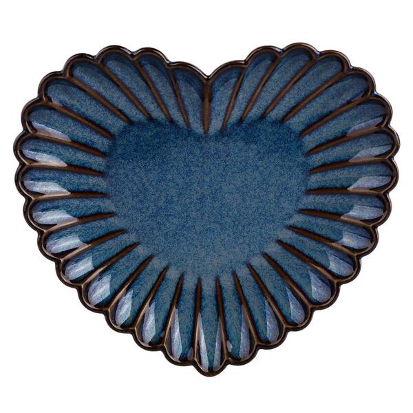 Petisqueira Hadassa Coracao Em Porcelana L17,7xp11xa3cm Cor A