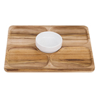 Petisqueira Madeira FSC 1 Pote 4 Nichos Tramontina