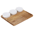 Petisqueira Madeira FSC 3 Potes Tramontina