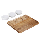 Petisqueira Madeira FSC 3 Potes Tramontina