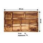 Petisqueira Madeira Nobre Teca Grande 40x25