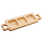 Petisqueira Madeira Pinus C/alça Coração 40x13x2cm