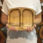 Petisqueira Madeira Teca Stolf 24 5cm