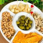 Petisqueira Melamina 5 Divisórias Branca 25cm