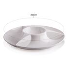 Petisqueira Para Servir Petiscos Molhos E Fondues - Branco