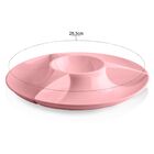 Petisqueira Para Servir Petiscos Molhos E Fondues - Rosa Claro