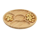 Petisqueira Redonda Bambu 25cm Petiscos Servir