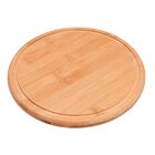 Petisqueira Redonda Em Bambu Com 6 Garfos Tábua Para Petisco